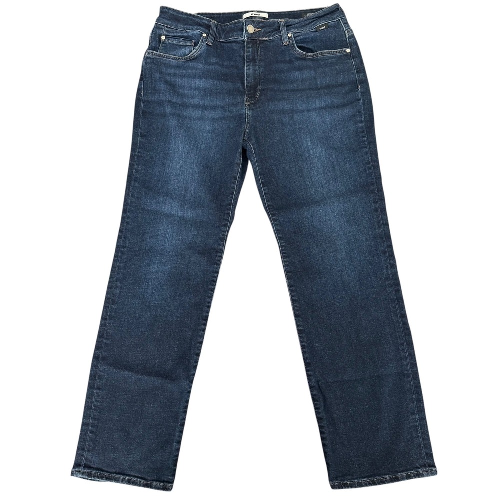 Mavi Kendra High Rise Straight Leg Dark Wash‎ Denim Jeans Women Size 31x28